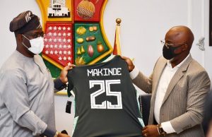 NFF’s Amaju Pinnick Visits Makinde, Hails Oyo’s Rapid Transformation Of Sports Sector NFF's Amaju Pinnick, right, with Oyo's Governor Seyi Makinde...