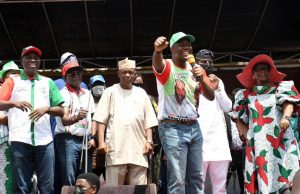 Oyo LG Poll: Makinde Canvasses For Votes For PDP’s Candidates Engineer Makinde, Mutiat Ladoja...and others at Mapo Hall, Ibadan...
