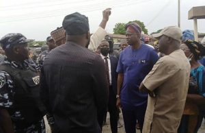 Photos: Makinde Visits Igangan To Assess Damages, Cool Nerves ...Engr Seyi Makinde, with the Oyo State House of Assembly's Speaker, Rt Hon Adebo Ogundoyin...listening to eye-witnesses in Igangan...on Tuesday...