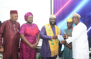 Photos: Oyo Deputy Gov Present As FIBAN Honours, Celebrates Titan Farms’ Boss, Aare Gbenga Eyiolawi L-R: Oyo FIBAN boss, Comrade ‘Seun Awodele, Ambassador Romoke Ayinde of Kayrom Lee, Aare Gbenga Eyiolawi, Baale Yemi Ogunyemi and Engr Rauf Olaniyan…at the event…