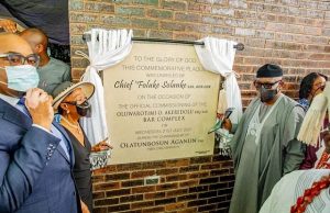 When Akeredolu Donated Bar Complex To Mark 65th Birthday Chief Mrs Folake Solanke, SAN, left...