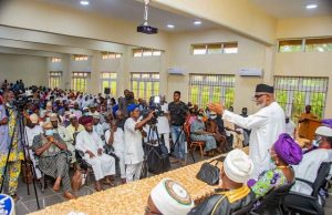 Akeredolu Eulogizes Late Commissioner For Health, Adegbenro Gov Oluwarotimi Akeredolu...at the event...