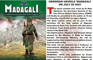 All Set For Okediran To Unveil ‘Madagali’ On July 29 2021