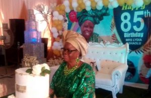 Gbobaniyi Of Efon Kingdom Celebrates Mother, Madam Anike Ashaolu At 85 Madam Lydia Anike Ashaolu
