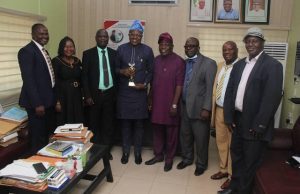 OyoSUBEB Boss, Adeniran Excited As He Bags National Productivity Award Dr Nureni Adeniran, middle...