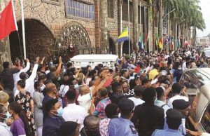 TB Joshua: Admirers, Associates Weep At Lying-In-State