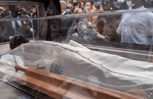 Akeredolu, Widow, Children, Others Witness Burial Of TB Joshua In Lagos ...the late TB Joshua...