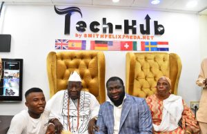 Day Olubadan, Titan Farms’ Boss, Others Unveiled Emeka Smith’s Tech Hub In Ibadan R-L: Chief Operating Officer, Tech Hub, Emeka Smith, Olubadan of Ibadan, Oba Saliu Adetunji, Chairman, Titan Rice, Gbenga Eyiolawi and Olori Rasheedat Adetunji at the Unveiling ceremony…