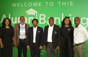 Here Comes Acada School Portal Solution From Heritage Bank L-R: Chinwendu Ofulue, Regional Head, South East 2, South East 2 Zone, Heritage Bank; Amaele Promise, Uniport Alumni Officer; Dike Dimiri, Divisional Head, Product Management and Inclusive Banking; Figbene Briggs, Regional Head, South-South 1 &2, Heritage Bank; Lolia Ogan, Director and Head of Schools, Aladumo International School and Dr. Chimeka Omodu, CEAPOLY Representative, during the Alumni Banking by Heritage Bank community meeting held in Port Harcourt recently...