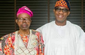 Tinubu Joins Others To Commiserate With Abiodun Over Father’s Demise Governor Dapo Abiodun, right, with his late Dad...