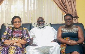 L-R: Chief Mrs Florence Ajimobi, Mr Toye Arulogun and his wife...