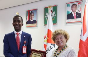 Cooperation Between UK, EFCC On Anti-Graft War To Be Deepened Catriona Laing, right, with EFCC's Abdulrasheed Bawa