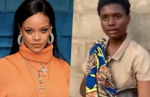 Salle, 17-Year-Old Nigerian Hawker With A Beautiful Voice Contacted By Rihanna Rihanna, left, Salle, right...