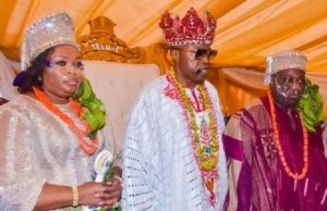 Oluwo Speaks About Why He Decided To Honour Dele Momodu, Wife ...Yeye Atayese, Mobolaji, the Oluwo and Aare Atayese, Dele Momodu...