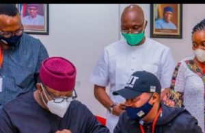 Educational Reform: Ekiti NUT Boss, Oke Emmanuel Rates Fayemi High ...Governor Kayode Fayemi with Comrade Oke Emmanuel...