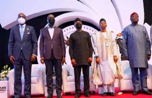 Photo: When Fayemi Hosted Osinbajo, El-Rufai, Sanwo-Olu, Others During Ekiti’s Economic/Investment Summit L-R: Lagos State Governor, Mr. Babajide Sanwo-Olu; Edo State Governor, Mr. Godwin Obaseki; Vice President, Prof. Yemi Osinbajo; Kaduna State Governor, Mallam Nasir El-Rufai and Ekiti State Governor, Dr. Kayode Fayemi during the event...