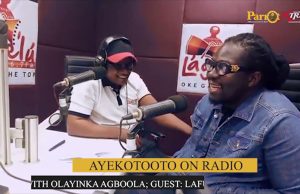 Video: Day Popular Comedian, LafUp Was Hosted On Our Ayekooto Radio Show On Lagelu 967fm