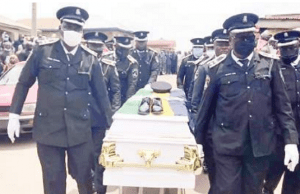 How Slain Lagos Police Officer Was Buried In Ibadan ...slain police officer....Kazeem Sunmonu Abonde...on his last journey...