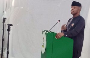 Osibajo Joins Other Prominent Yorubas To Launch INCEYAC, Identifies How Culture Can Strengthen Nigeria’s Unity ...Professor Yemi Osinbajo...delivering his speech at the event...