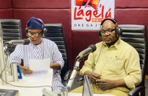 Physician, Dr Are Raises Alarm, Says More Nigerians Now Have Psychological Problems Dr Abiodun Olatunji Are, right, with Olayinka Agboola...during the live Radio Show...