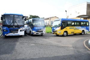 the buses given out to both 3SC and Crown Football Clubby Governor Seyi Makinde's administration...
