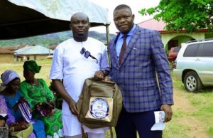 US Based Nigerian Pastor Donates Multi-Million Naira Project To Alma Mater Reverend Ebenezer Akinsunlola, right, during the presentation...