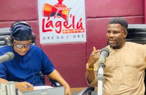 Day Yinka James Adonai Was Hosted On Parrot Xtra’s Radio Show ...Yinka James Adonai, right, with the his host, Olayinka Agboola...during the Radio Show...