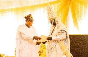 All You Need To Know About How Akeredolu Presented Instruments Of Office To New Alayede Of Ayede-Ogbese Arakunrin Oluwarotimi Akeredolu, SAN, the governor of Ondo State, left, presenting an Instrument of Appointment to the new Alayede of Ayede-Ogbese, Oba Raphael Ajibola Oluyede...