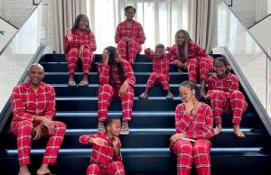 Photo: Tony Elumelu, Family, Take To Social Media To Salute All @ Christmas Dr Tony Elumelu, left, with members of his family...stylish Christmas...