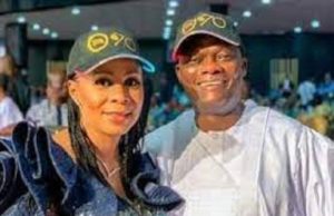 Buhari Prays For Repose Of The Soul Of Senator Folarin’s Wife ...late Angela Folarin, with her husband...