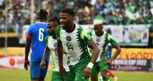 2027 AFCON Qualifiers: 20 Players Land In Super Eagles Camp For Madagascar, Guinea-Bissau Games Super Eagles celebrating one of their goals
