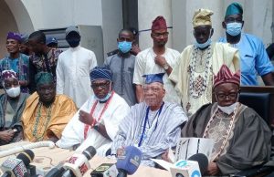 New Olubadan: All You Need To Know About How Lekan Balogun Got Endorsed R-L: Olubadan-in-waiting, Lekan Balogun, Chief Eddy Oyewole, Abiodun Kola-Daisi and others at the event...
