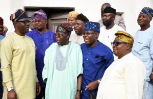 Photos As Tinubu Pays Condolence Visit To Makinde From left, Oyo State Governor, Seyi Makinde; Asiwaju Bola Tinubu; Senator Soji Akanbi and Chief Adebayo Adelabu and others…during the visit…