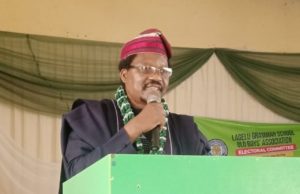 Former Oyo Health Commissioner, Kayode Afolabi Becomes President, Lagelu Grammar School Old Boys’ Association Dr Kayode Akintola Afolabi...LAGSOBA's new president...delivering his acceptance speech...