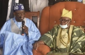 Day Tinubu Secured Royal blessings From Alaafin, Olubadan-Designate ...Senator Bola Tinubu, left, with the Olubadan-elect, Senator Lekan Balogun...