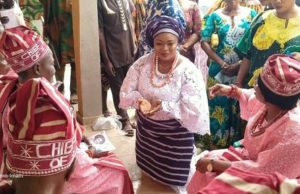 Ekiti 2022: ADP Guber Candidate Receives Royal Blessings From Ekiti Monarch Erelu Kemi Elebute