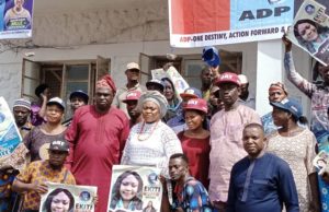 Ekiti Guber: Read About How ADP’s Kemi Elebute Unveiled Her Party’s Office