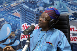Alhaji Owolabi Suraj Olanrewajuduring the Radio Show