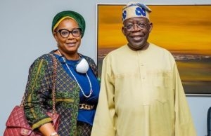 Akande-Sadipe Joins Others To Celebrate Tinubu At 70 ...Rep. Tolulope Akande-Sadipe...with Asiwaju Bola Tinubu...