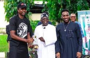 Tinubu’s Contributions To Nigeria, Sports Hailed By Okocha, Kanu, Others L-R: Kanu Nwankwo, Asiwaju Bola Tinubu and Austin Okocha...