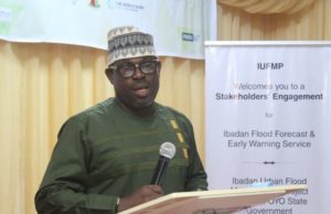 Photos: Faces Of Attendees At Ibadan Urban Flood Management Project’s Stakeholders’ Workshop ...Project Coordinator, Engineer Olasunkanmi Sokeye...delivering his keynote address at the workshop...