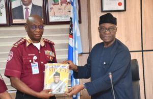 Digital Addressing Initiative: NIPOST, FRSC Seek Partnership Dr Ismail Adebayo Adewusi, right, with Dr Boboye Oyeyemi...