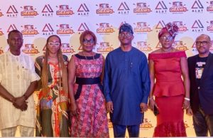 Nine Millionaires Emerge As Wema Bank’s 5 For 5 Promo Ends L-R: Head, Marketing Communications and Investor Relations, Wema Bank, Funmilayo Falola; N100,000 winner of 5th draw, Dr. Jessica Stephens; MD/CEO, Wema Bank, Ademola Adebise; N100,000 winner of 7th draw, Christiana Adeojo, and Divisional Head, Retail & SMEs, Wema Bank, Dotun Ifebogun at the Grand Finale of the just concluded Wema Bank 5 for 5 Promo in Lagos…