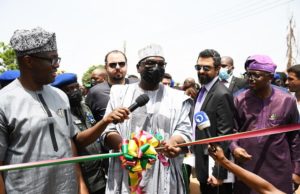 Day Kwara Gov, Makinde Flagged Off 76.6km Ogbomoso-Iseyin Road From left, Oyo State Governor, Seyi Makinde; Gilbert Sassine of Craneburg construction; Kwara State Governor, Abdulrahman Abdulrasaq; Issam Feghali of Kopek Construction Limited and Commissioner for Public Works and Transport, Prof Dahud Shangodoyin at the event...
