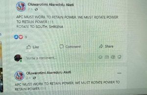 APC Presidential Ticket: Akeredolu Takes To Social Media To Campaign For Power Rotation ...Oluwarotimi Akeredolu's Facebook page on Thursday morning...