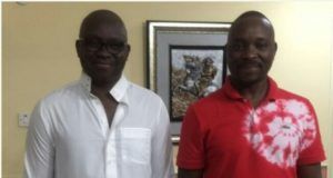 Isaac Fayose To Ayo Fayose: REA Chairmanship Belittles Your Political Status ...Dr Ayo Fayose, left, with his brother, Isaac...both Afao Ekiti brothers now at war?