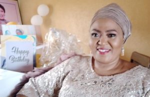 Bose Adedibu Tasks Nigerians On Need To Have PVC As She Marks Birthday Yeye Bose Adedibu...inside her sitting room marking her birthday on Sunday...
