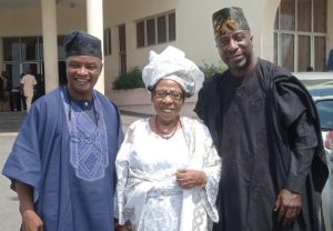 L-R: Olayinka Agboola, Mama Biodun Duro-Ladipo and Arc Muyiwa Ige...