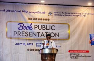 Akeredolu Worried Over Dearth Of Publications On Sports Law Arakunrin Oluwarotimi Akeredolu Aketi