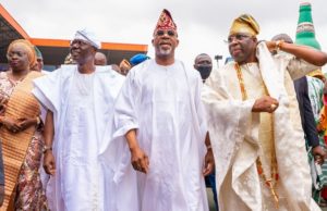 This Is Time For Yoruba People To Unite, Sanwo-Olu Urges At Ojude-Oba Festival ...Governor Babajide Sanwo-Olu, second from left, with others at the event...